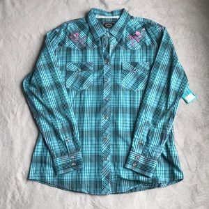 Cowgirl Hardware rhinestone snap shirt